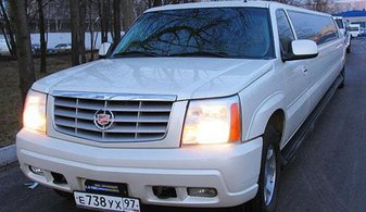 Свадебный лимузин Cadillac Escalade № G3984, белый