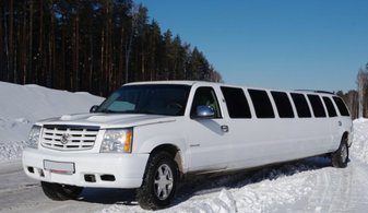 Свадебный лимузин Cadillac Escalade № Л4002, белый