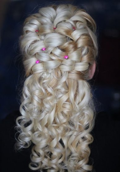 Прическа на свадьбу С15128 - Стилист-визажист Светлана Беркунцова