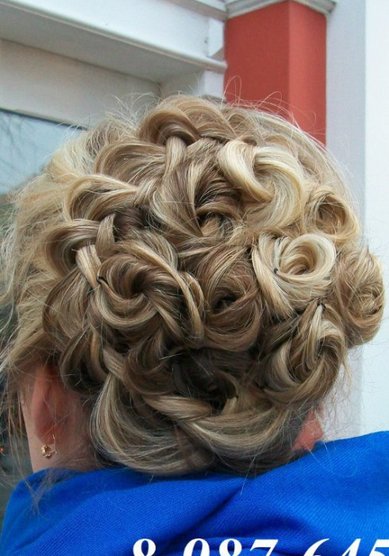 Прическа на свадьбу С15136 - Стилист-визажист Светлана Беркунцова