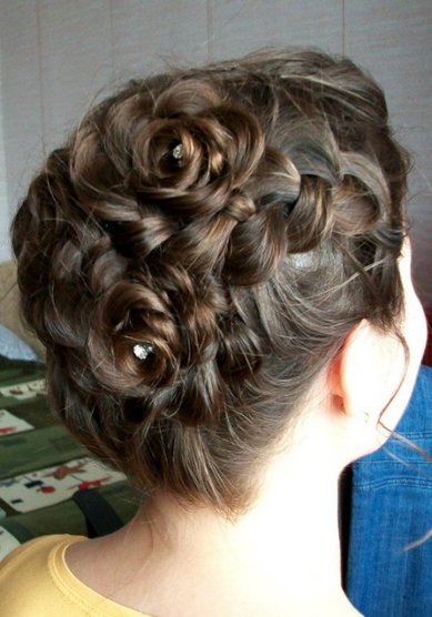 Свадебная прическа С15137 - Стилист-визажист Светлана Беркунцова