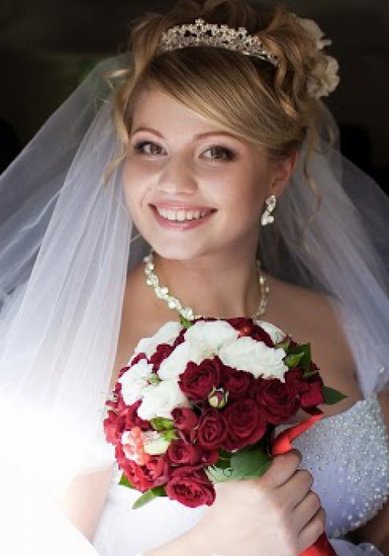 Свадебная прическа А15145 - Стилист-визажист Алена Бурова