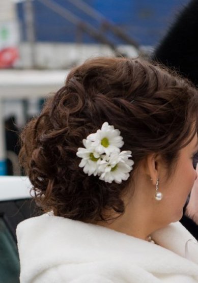 Свадебная прическа А15157 - Стилист-визажист Алена Бурова