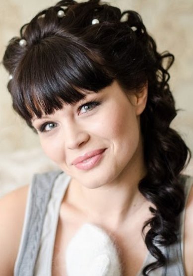 Прическа на свадьбу А15158 - Стилист-визажист Анастасия Скрынникова