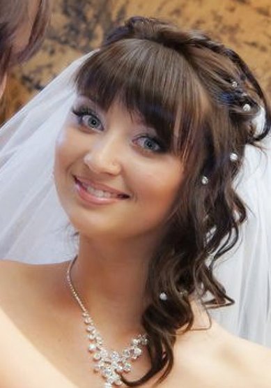 Прическа на свадьбу А15170 - Стилист-визажист Анастасия Скрынникова