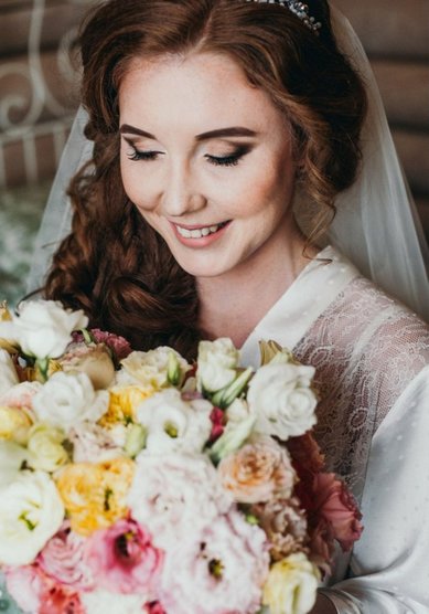 Свадебная прическа С20793 - Стилист-визажист Светлана Беркунцова