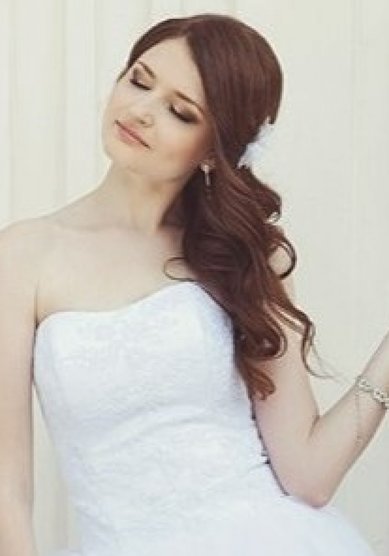 Прическа на свадьбу А20816 - Стилист-визажист Анастасия Скрынникова