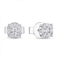 Обручальное кольцо E2011-1851359BXD-R17-М8483 из белого золота, гладкое