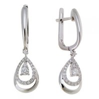 Обручальное кольцо E108-1981957CD-М8548 из белого золота, гладкое