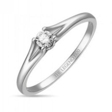 Помолвочное кольцо R01-SL06-015-G2-М13579 - Ювелирный бренд Московский ювелирный завод в Волгограде...