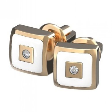 Серьги Пусеты КРИТ-S14568 - Ювелирный салон SHULGA в Волгограде