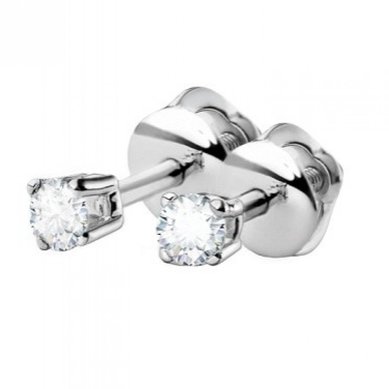 Серьги Пусеты Бриллиантовая роса-S14569 - Ювелирный салон SHULGA в Волгограде