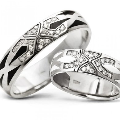 Обручальные кольца S4164 - Ювелирный салон SHULGA в Волгограде