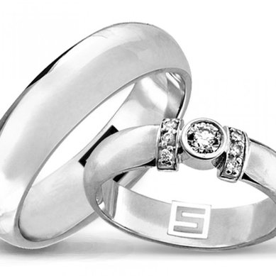 Обручальные кольца S4166 - Ювелирный салон SHULGA в Волгограде