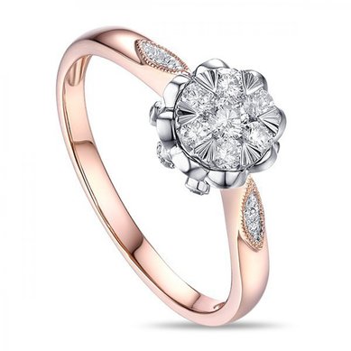 Помолвочное кольцо R2011-1851142AKD-М8497 - Ювелирный бренд Московский ювелирный завод в Волгограде...