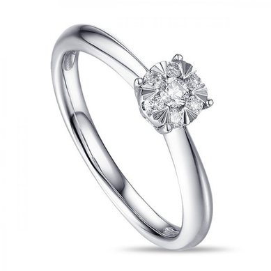 Помолвочное кольцо R2011-1851351AD-М8498 - Ювелирный бренд Московский ювелирный завод в Волгограде...