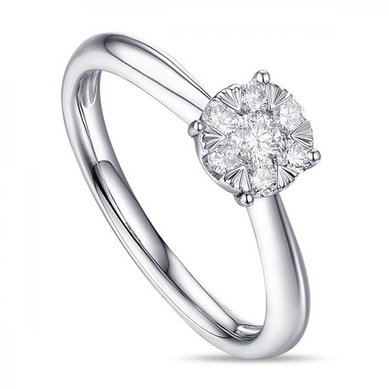 Помолвочное кольцо R2011-1851352AD-М8499 - Ювелирный бренд Московский ювелирный завод в Волгограде...