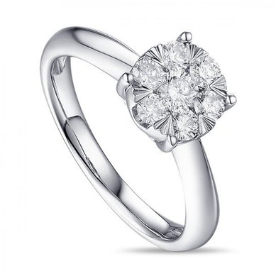 Помолвочное кольцо R2011-1851354AD-М8501 - Ювелирный бренд Московский ювелирный завод в Волгограде...