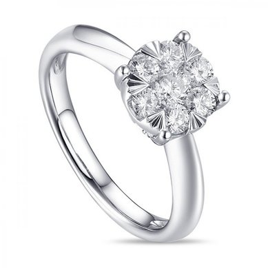 Помолвочное кольцо R2011-1851355AD-М8502 - Ювелирный бренд Московский ювелирный завод в Волгограде...