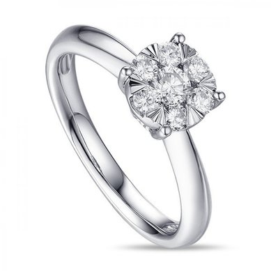 Помолвочное кольцо R2011-1851361AD-М8506 - Ювелирный бренд Московский ювелирный завод в Волгограде...