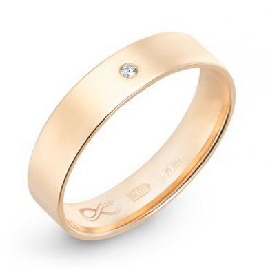 Обручальное кольцо R01-WED-00002-М8508 - Ювелирный бренд Московский ювелирный завод в Волгограде...