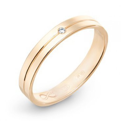 Обручальное кольцо R01-WED-00008-М8511 - Ювелирный бренд Московский ювелирный завод в Волгограде...