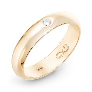 Обручальное кольцо R01-WED-00015-М8513 - Ювелирный бренд Московский ювелирный завод в Волгограде...