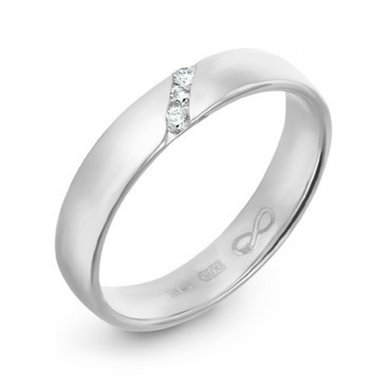Обручальное кольцо R01-WED-00019-М8517 - Ювелирный бренд Московский ювелирный завод в Волгограде...