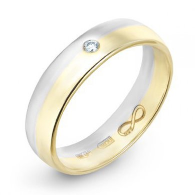 Обручальное кольцо R01-WED-00020-М8518 - Ювелирный бренд Московский ювелирный завод в Волгограде...