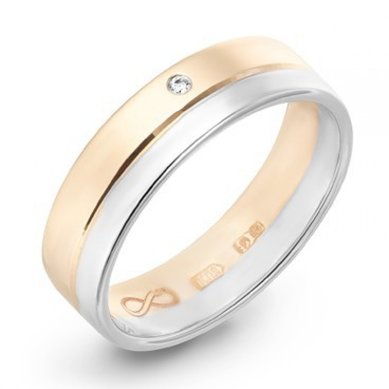 Обручальное кольцо R01-WED-00025-М8523 - Ювелирный бренд Московский ювелирный завод в Волгограде...