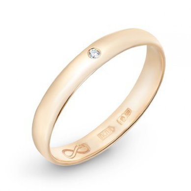 Обручальное кольцо R01-WED-00026-М8524 - Ювелирный бренд Московский ювелирный завод в Волгограде...