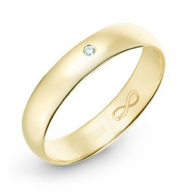 Обручальное кольцо R01-WED-00027-М8525 - Ювелирный бренд Московский ювелирный завод в Волгограде...