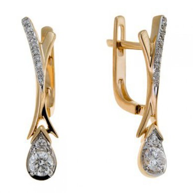 Серьги E108-1981960CD-М8549 - Ювелирный бренд Московский ювелирный завод в Волгограде