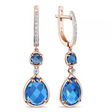 Серьги E2607-1982879CBX-R17-М8568 - Ювелирный бренд Московский ювелирный завод в Волгограде