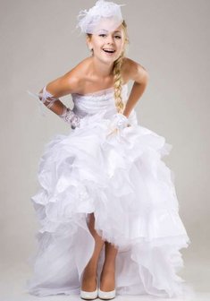 Свадебное платье A33186. С пышной юбкой, длинное без шлейфа.