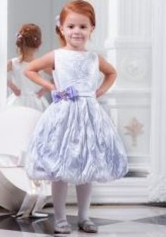 Детское платье И33308. С пышной юбкой, короткое без шлейфа.